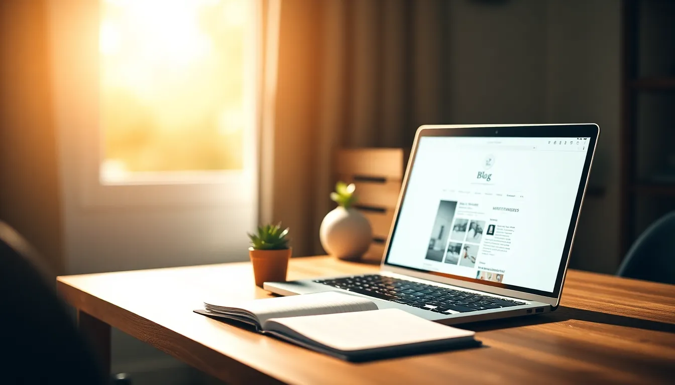 블로그 수익화 관련 이미지: 노트북, 스마트폰, 돈다발 등이 함께 있는 모습