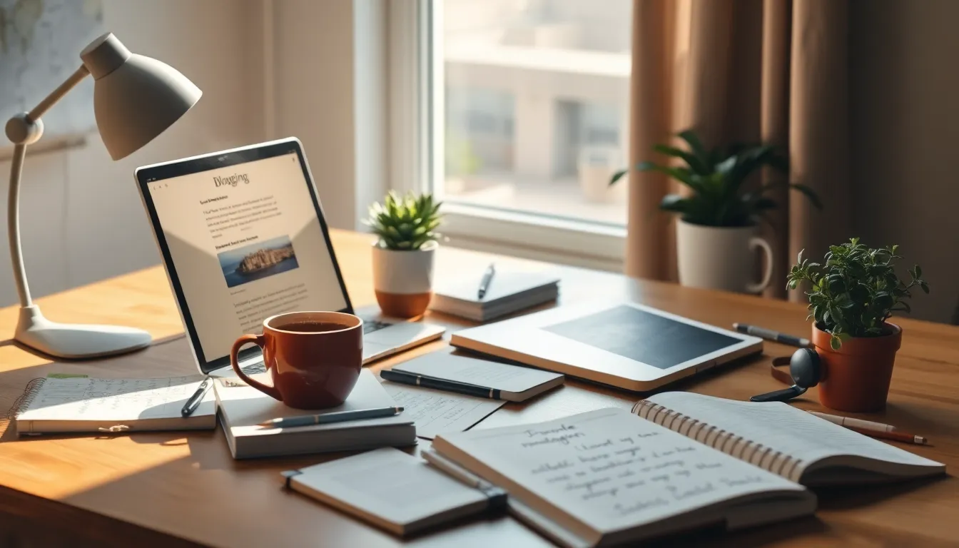 다양한 기기를 통해 블로그 콘텐츠를 접하는 사람들의 모습