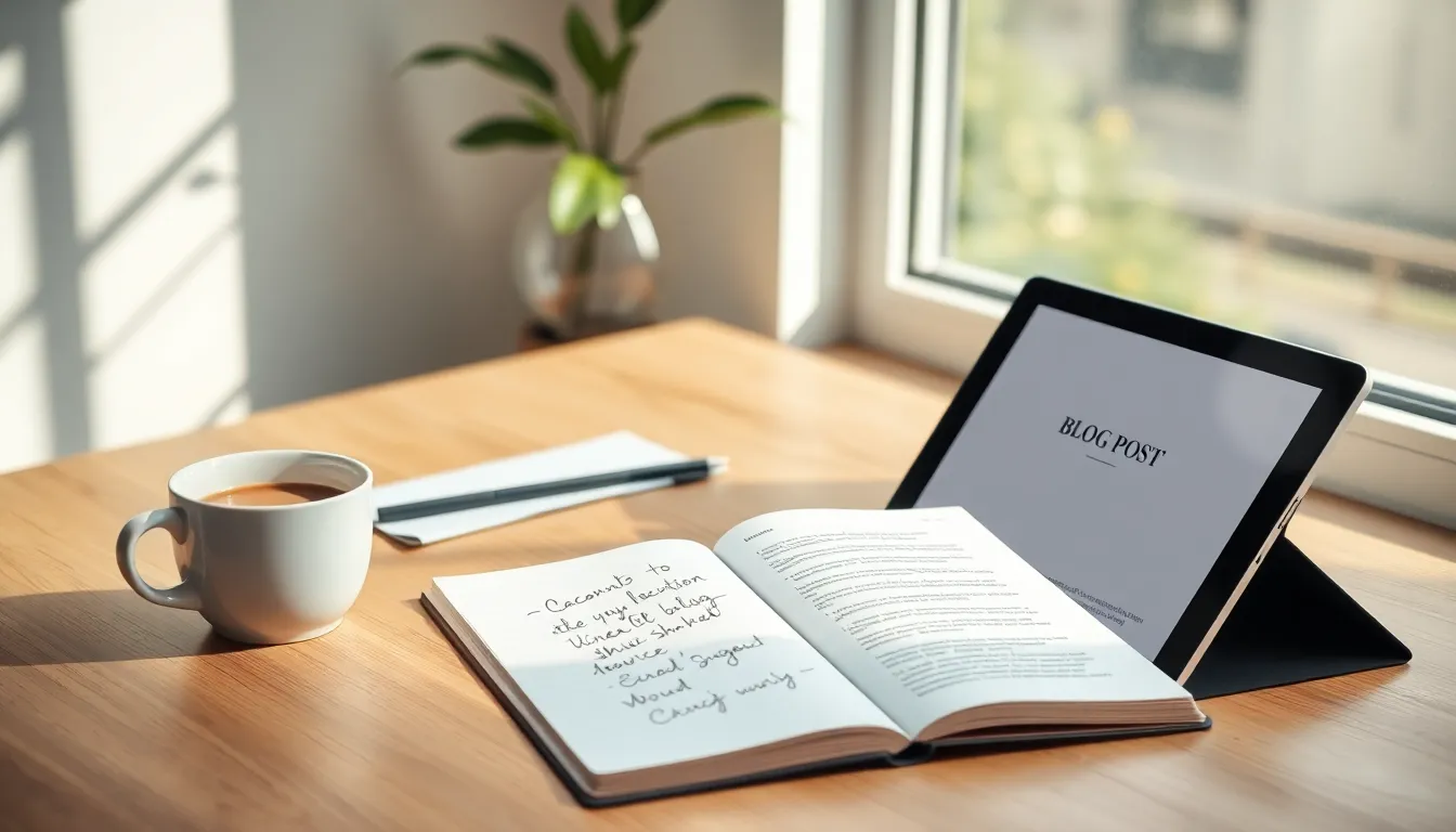 블로그 수익화 전략을 구상하는 모습