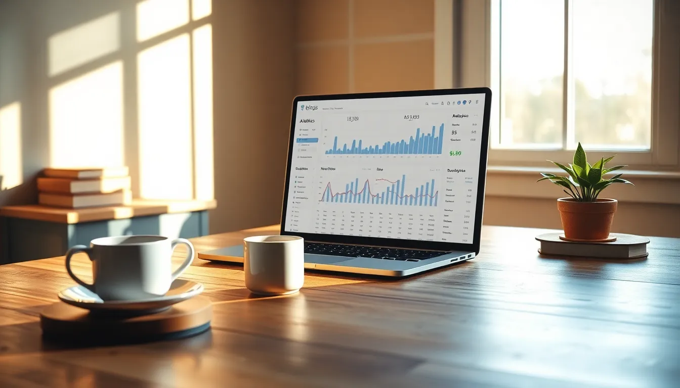 블로그 수익화를 위한 데이터 분석 화면